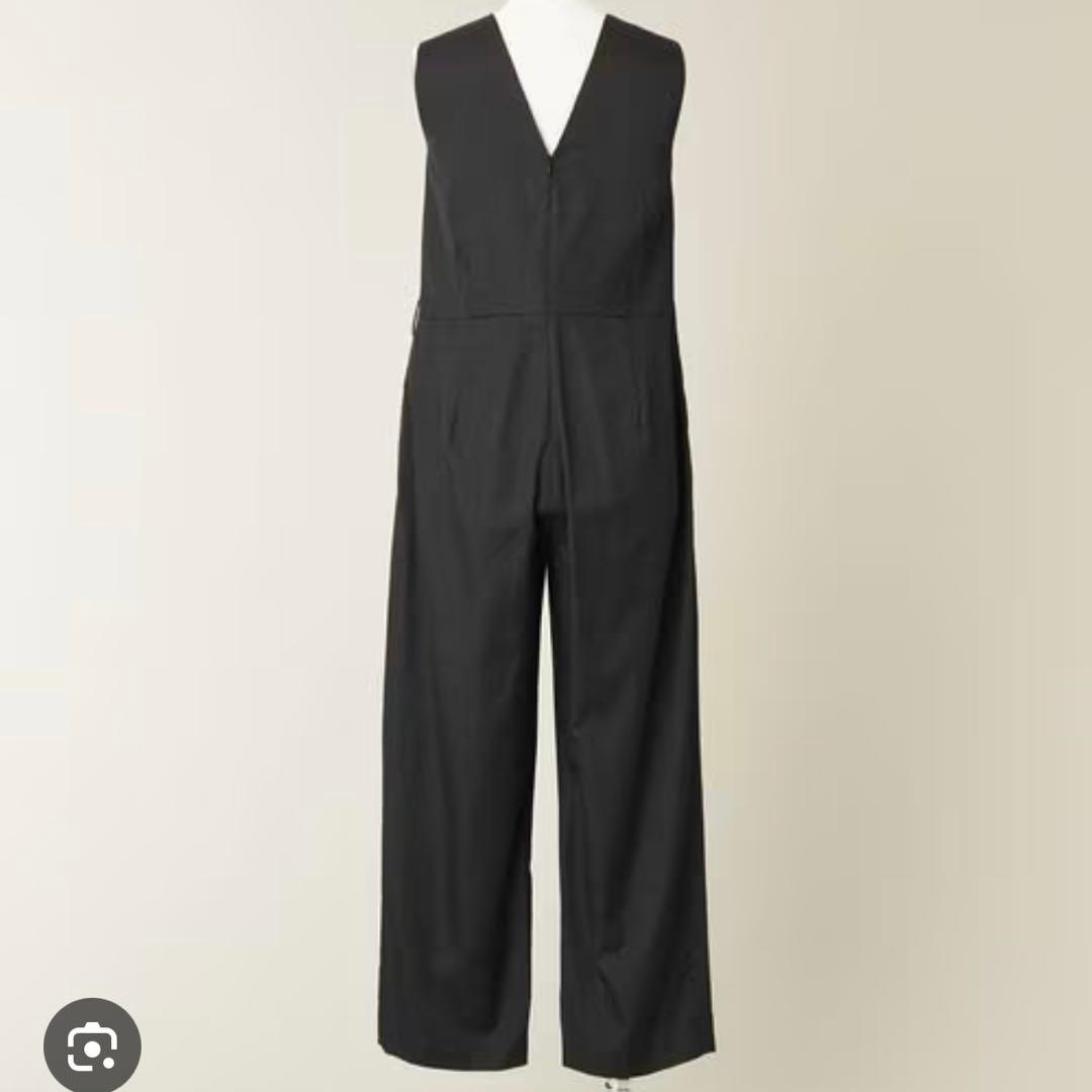 CONTE サテン　ノースリーブオールインワン