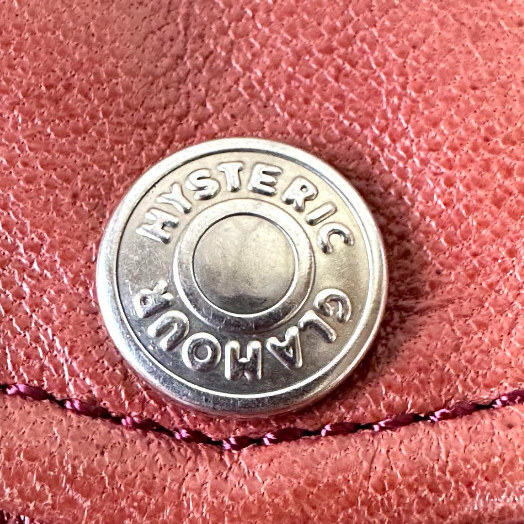 良品 HYSTERIC GLAMOR ダブル ライダースジャケット M 赤茶