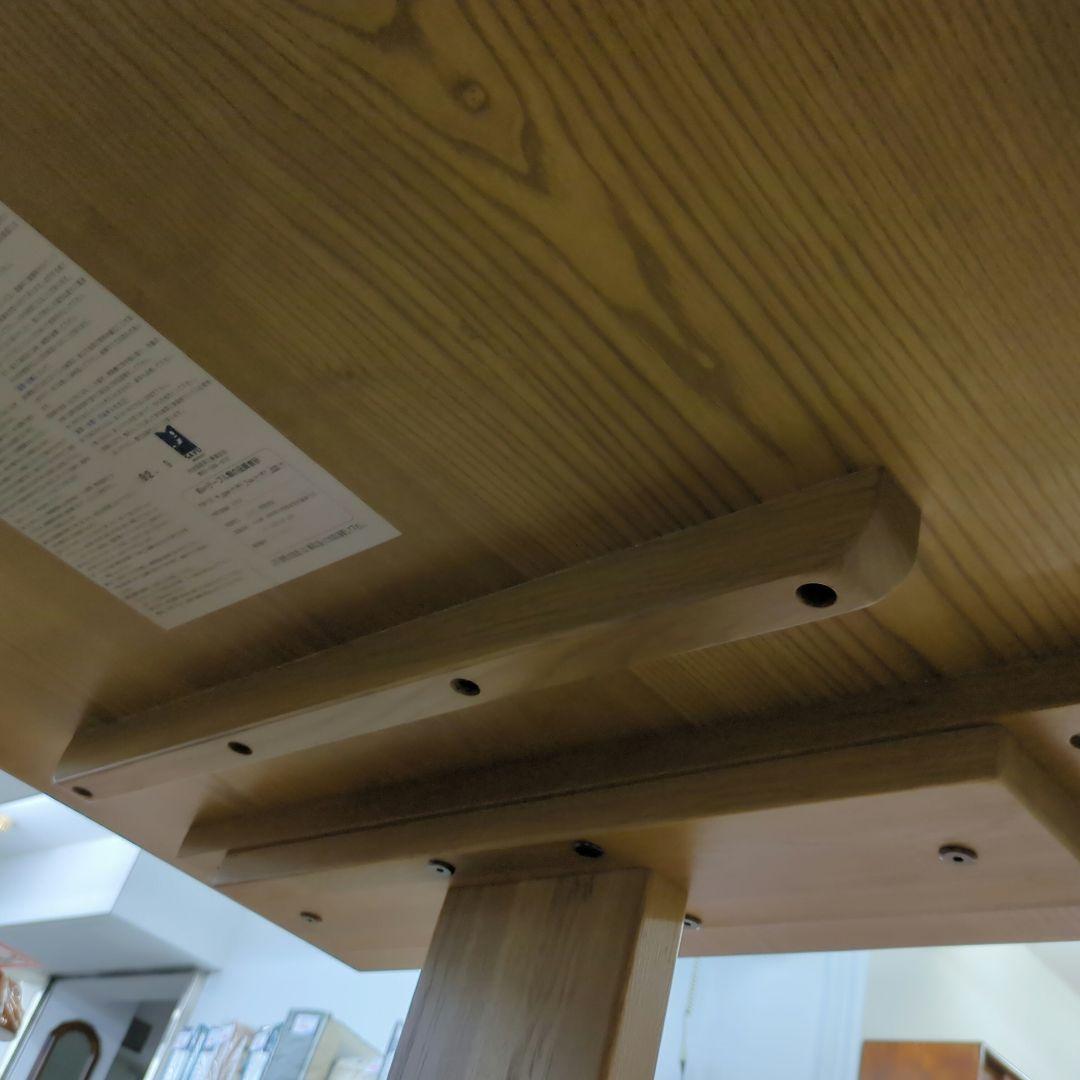 送料込み　未使用　タモ無垢材　うずくり　天然木 座卓テーブル　座卓