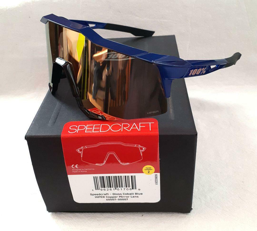 100% SPEEDCRAFT コバルトブルー ワンハンドレッド サングラス