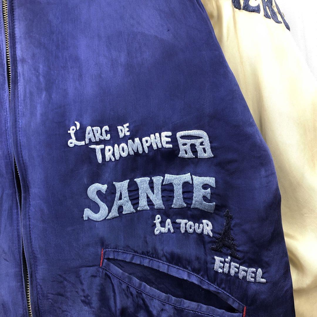 TIGRE BROCANTE スカジャン 風神 雷神 凱旋門 花火　L