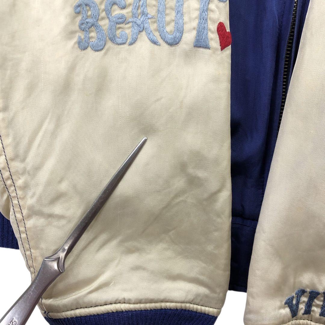 TIGRE BROCANTE スカジャン 風神 雷神 凱旋門 花火　L