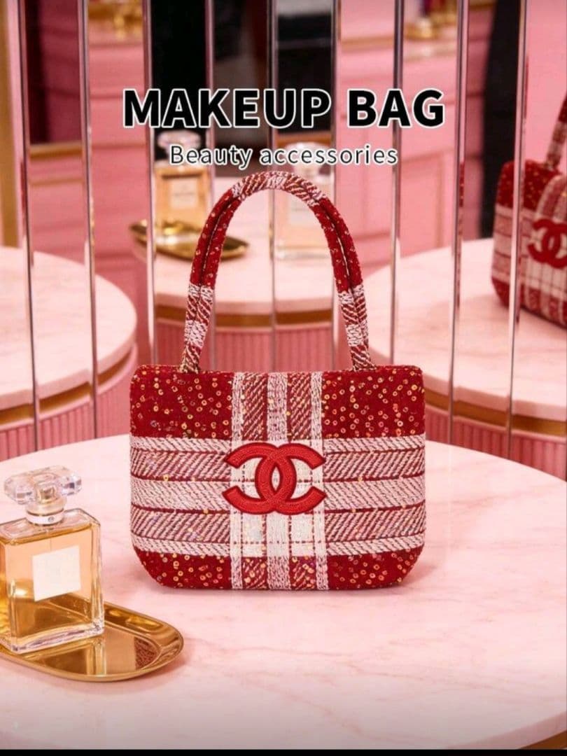 CHANEL　シャネル　ココマーク　スパンコール　ノベルティ　トートバッグ