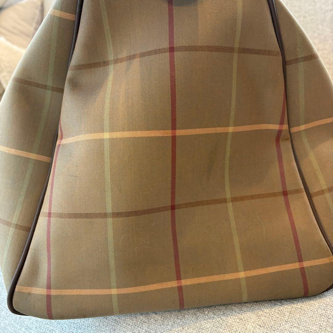 希少　Burberrys バーバリー ボストンバッグ　タグ鍵付　チェック　玉虫色