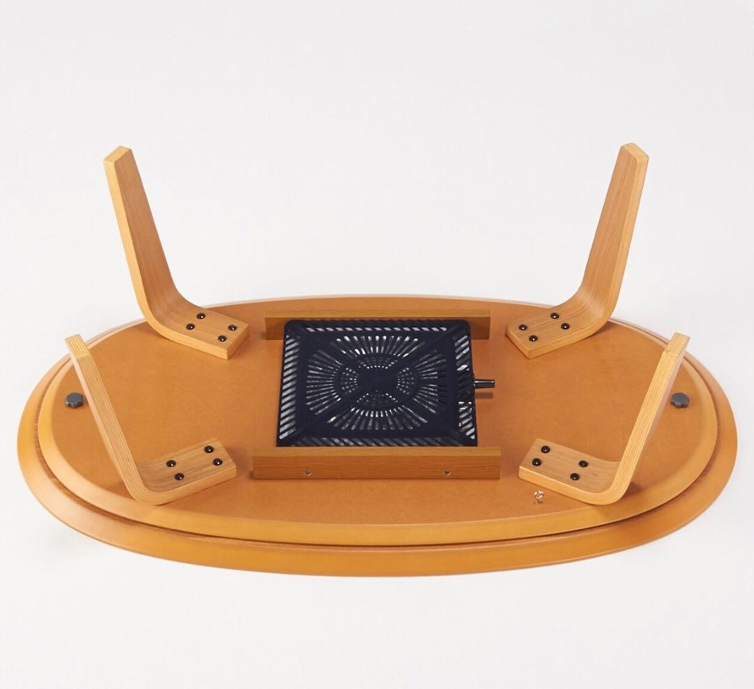 無印良品　木製 楕円形 こたつ 電源コード付き