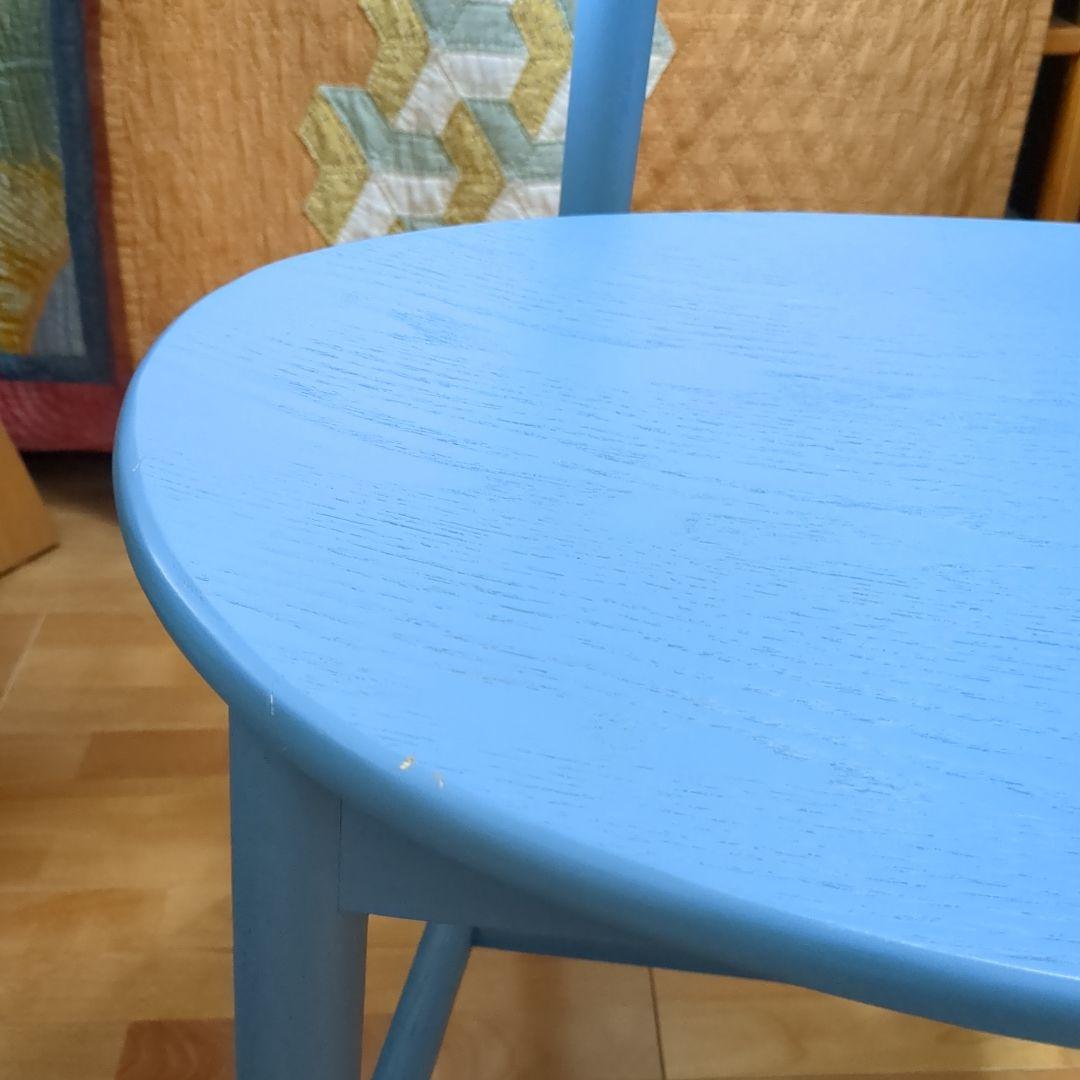 KUUM Chair kinoco 　木製　水色　ブルー