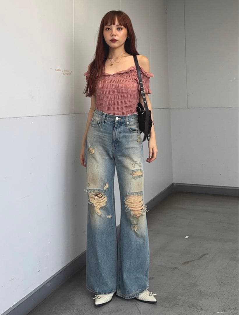 SLY DAMAGE J/W FLARE PT-C ダメージ ジャストウエスト