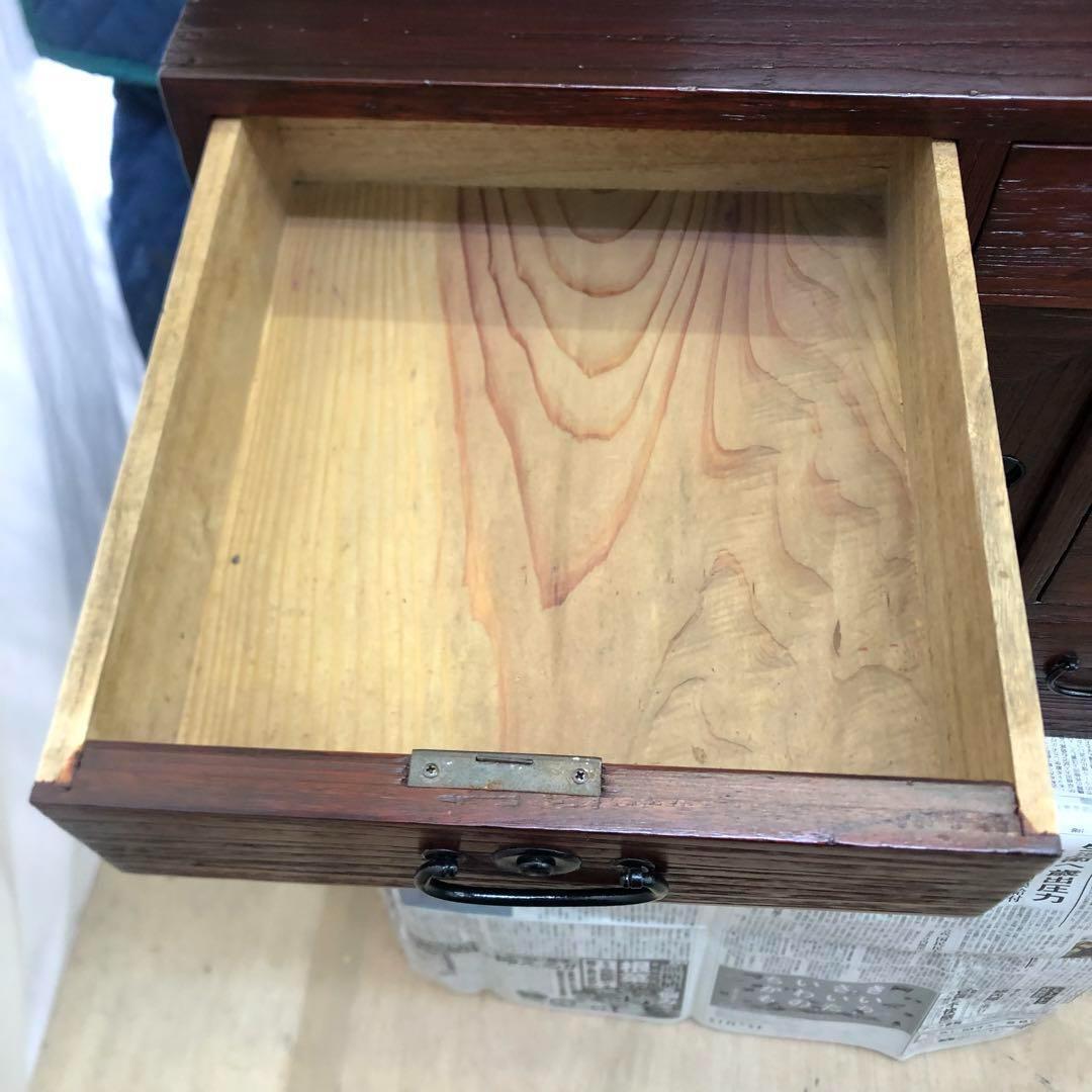 時代タンス　民芸タンス　小タンス　桐　小物収納 高さ48.5cm サイズ小ぶり