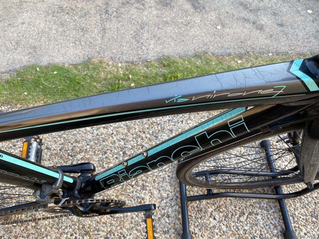 Bianchi ロードバイク ブラック/ターコイズ