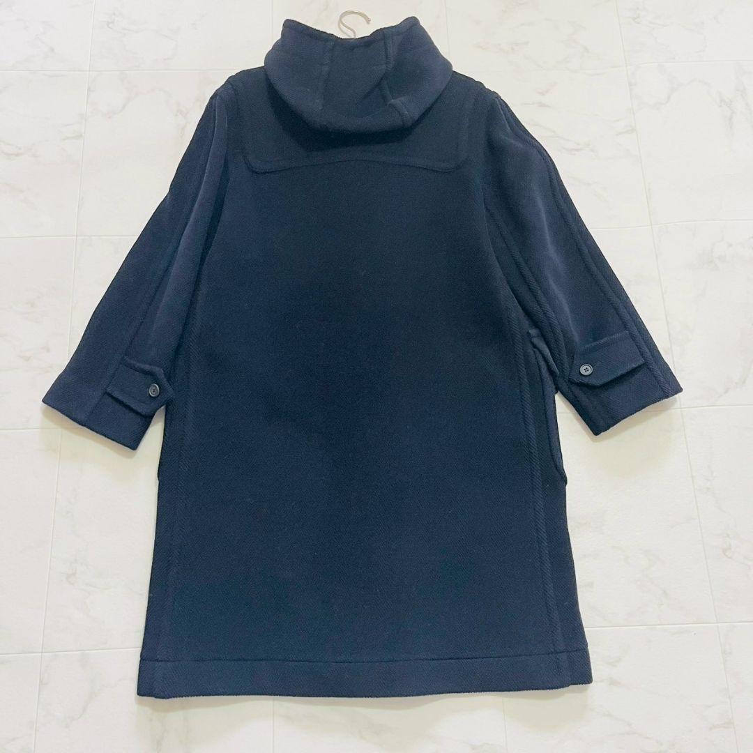 美品✨オールドイングランド ヘリンボーン ウール100% ダッフルコート 紺色
