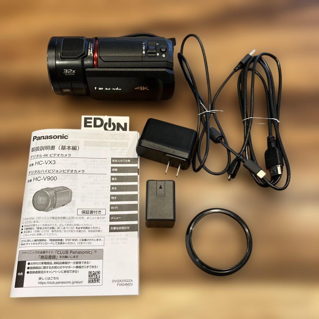 Panasonic HC-VX3 4Kビデオカメラ 本体