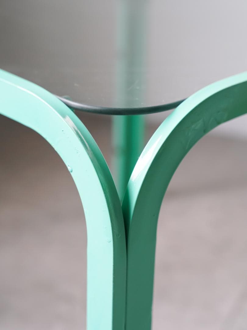 ポストモダン コーヒー ローテーブル ガラストップ 昭和レトロ モダン