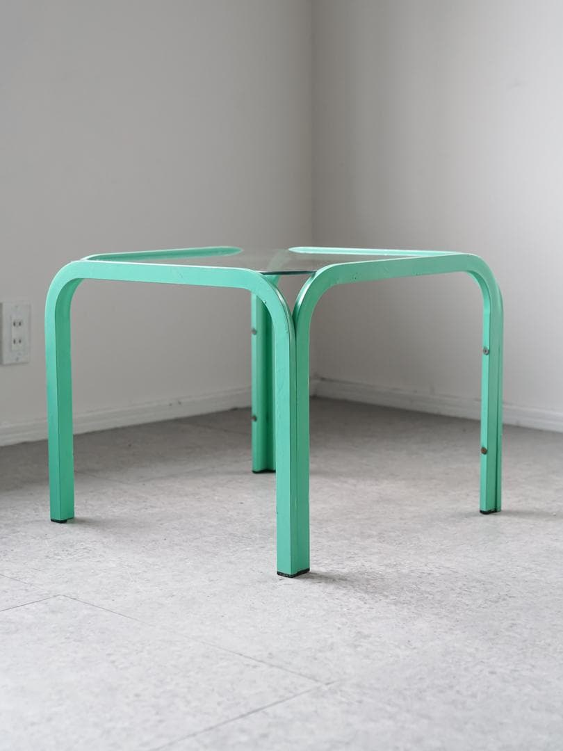 ポストモダン コーヒー ローテーブル ガラストップ 昭和レトロ モダン