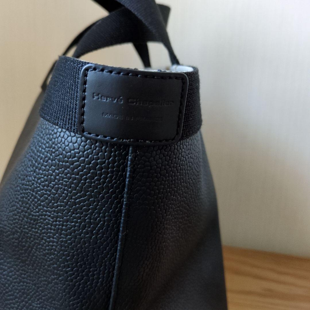 エルベシャプリエ　707GP ノワール　黒　Mサイズ　舟型トート