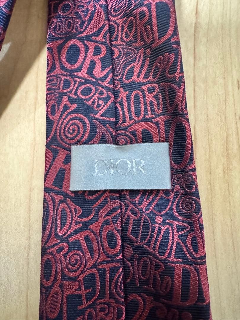 希少 DIOR×Shawn Stussy シルク100% ネクタイ おまけ付き