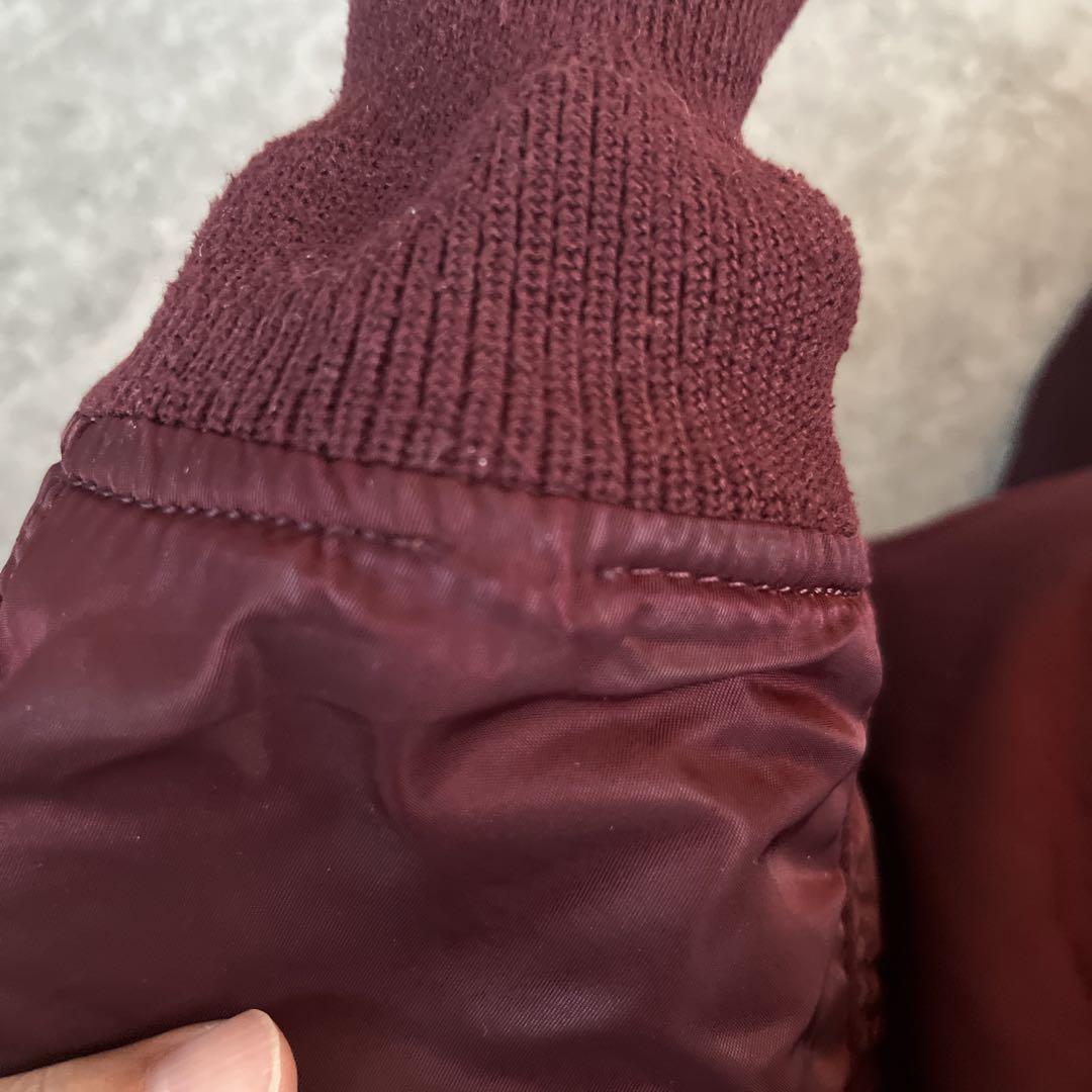 アルファインダストリーズ MA-1 バーガンディ M 短丈　フライトジャケット