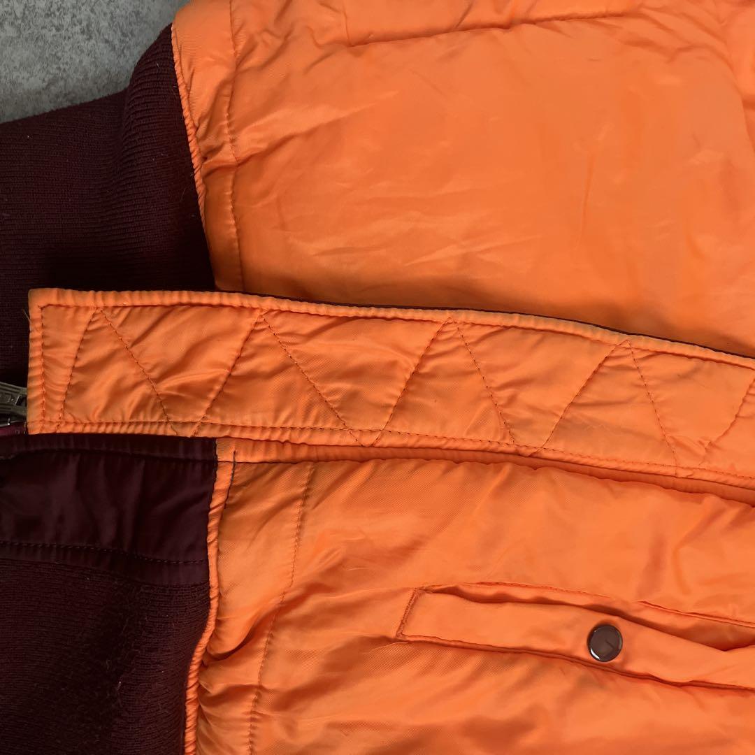 アルファインダストリーズ MA-1 バーガンディ M 短丈　フライトジャケット