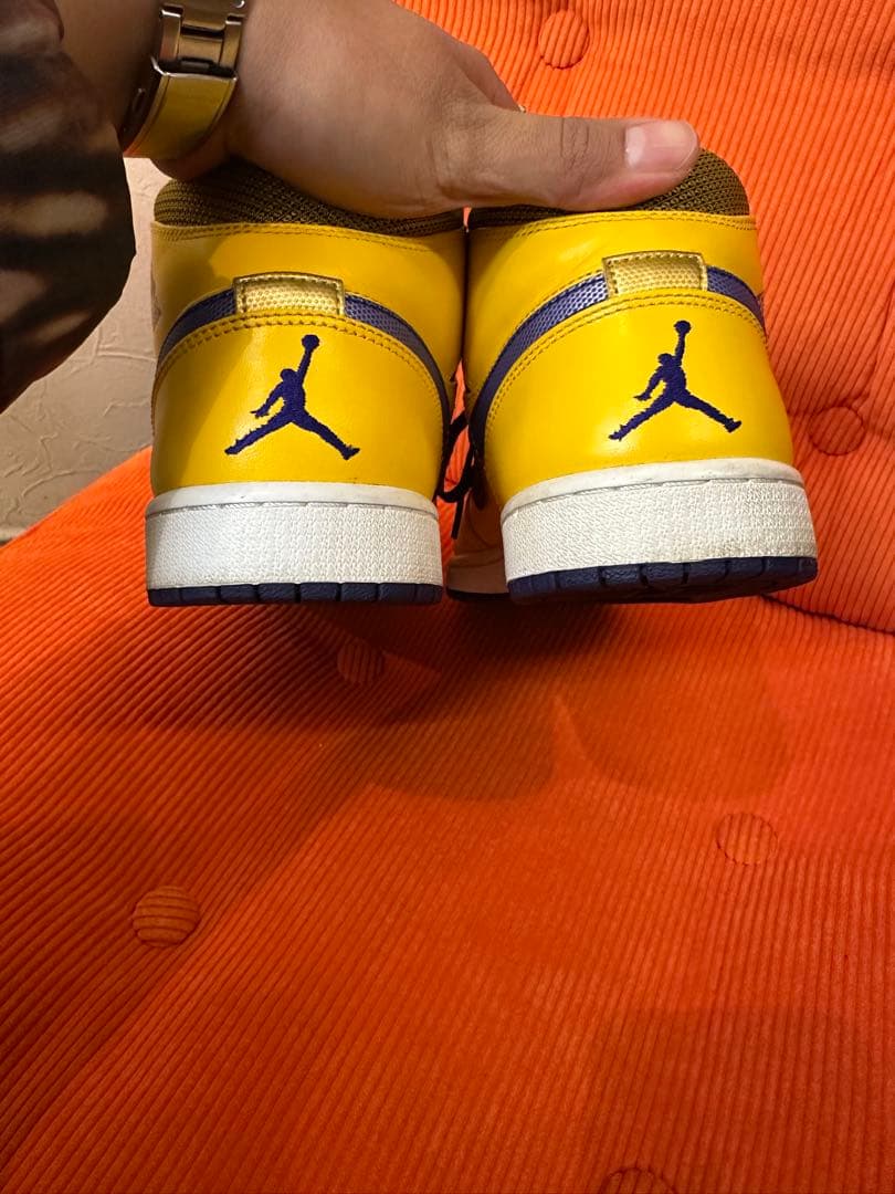 靴 Nike Air Jordan 1 Mid LAKERS \"Lakers\"