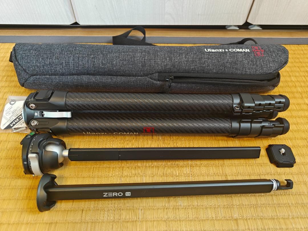 Ulanzi & COMAN Zero F38 カーボンファイバー三脚