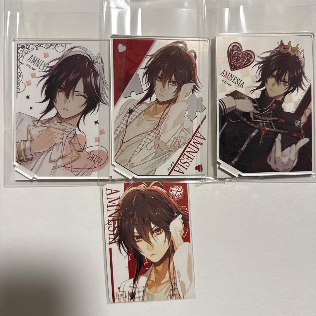 AMNESIA アムネシア バレンタイン アクスタ 3種　パールカード　シン