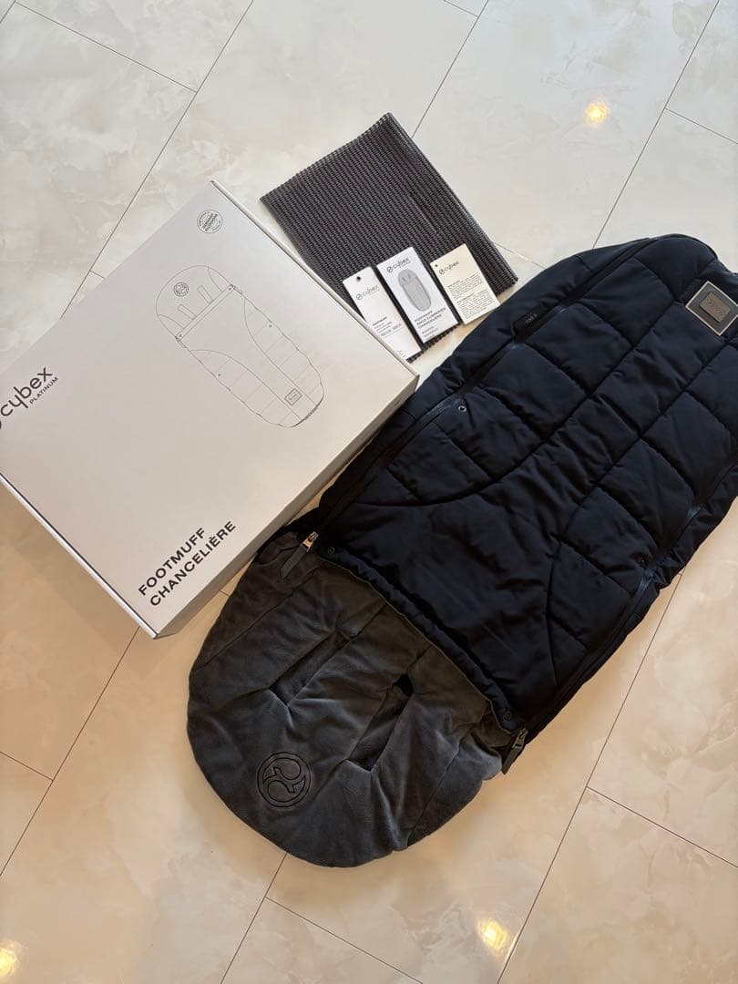 【美品/サイベックス】プラチナム フットマフ ディープブラック