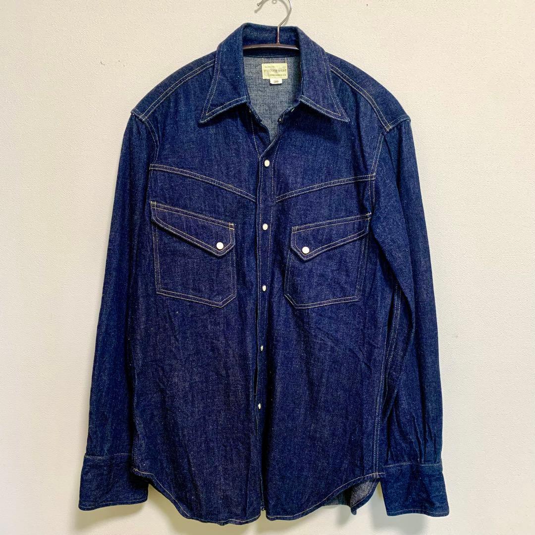 【美品】ウェアハウス デニムウェスタンシャツ サイズ38（M）