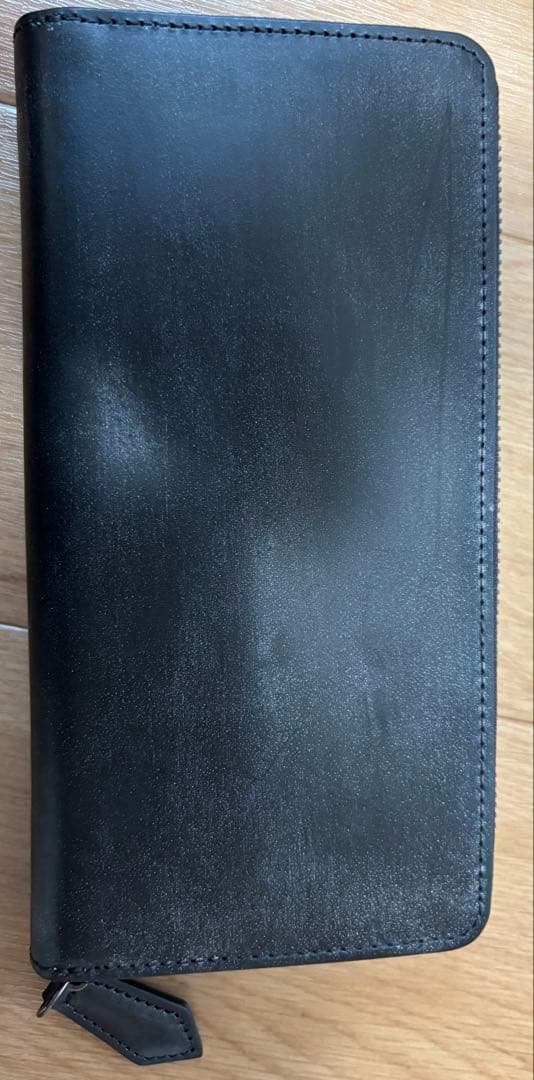 長財布　ブラック　黒　未使用品　トーマスウェア　ブライドルレザー　日本製