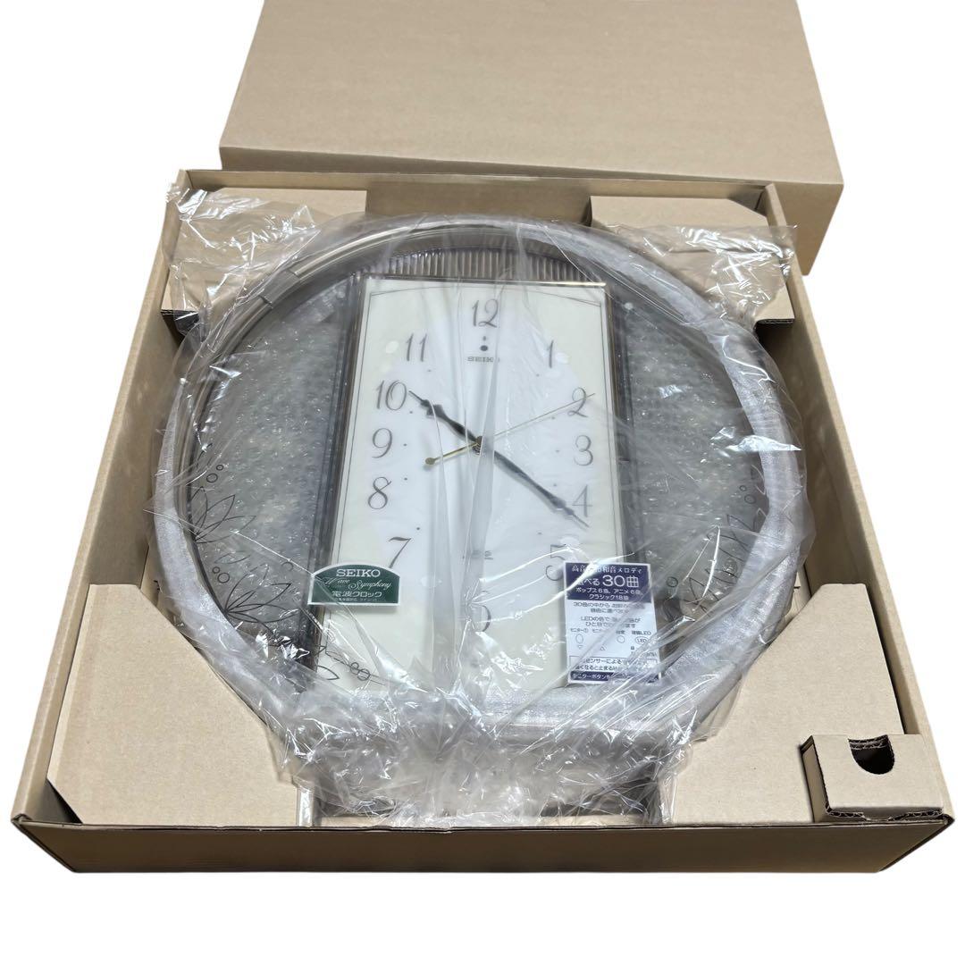 ほぼ未使用 SEIKO セイコー AM241G 掛時計 電波時計 30曲