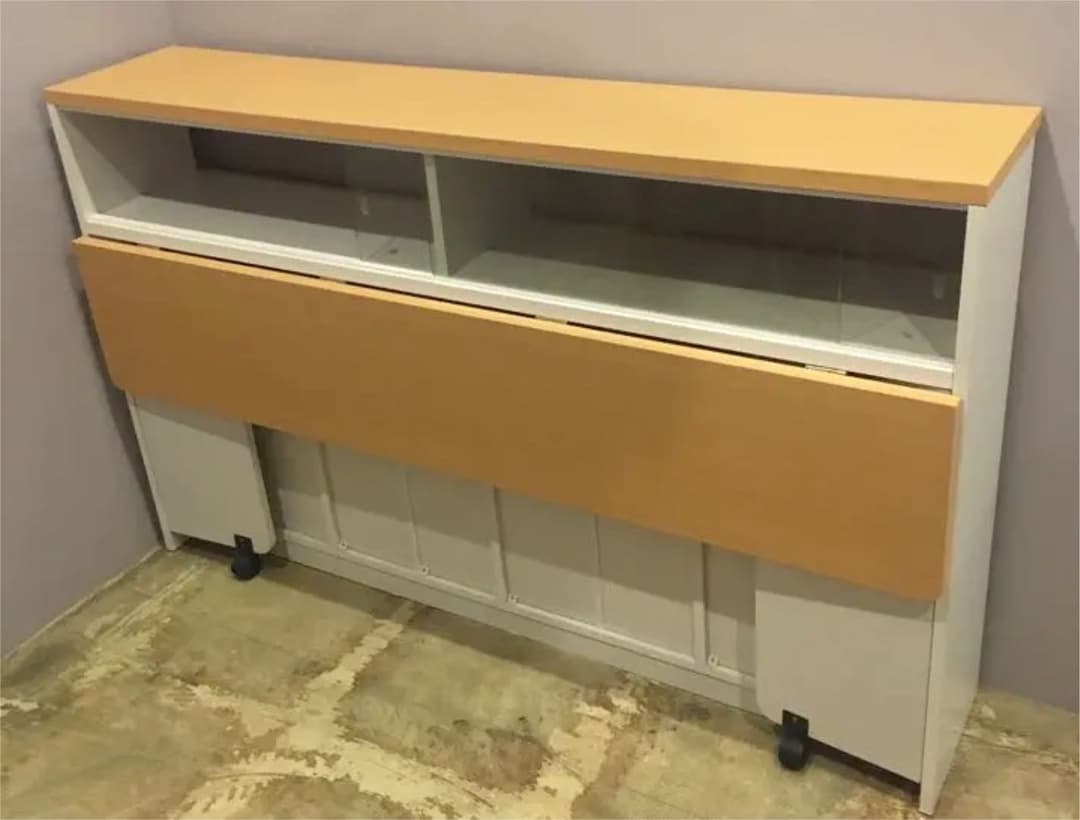 【収納可能】カウンターテーブル　おしゃれ　希少　レトロ　ガラス窓