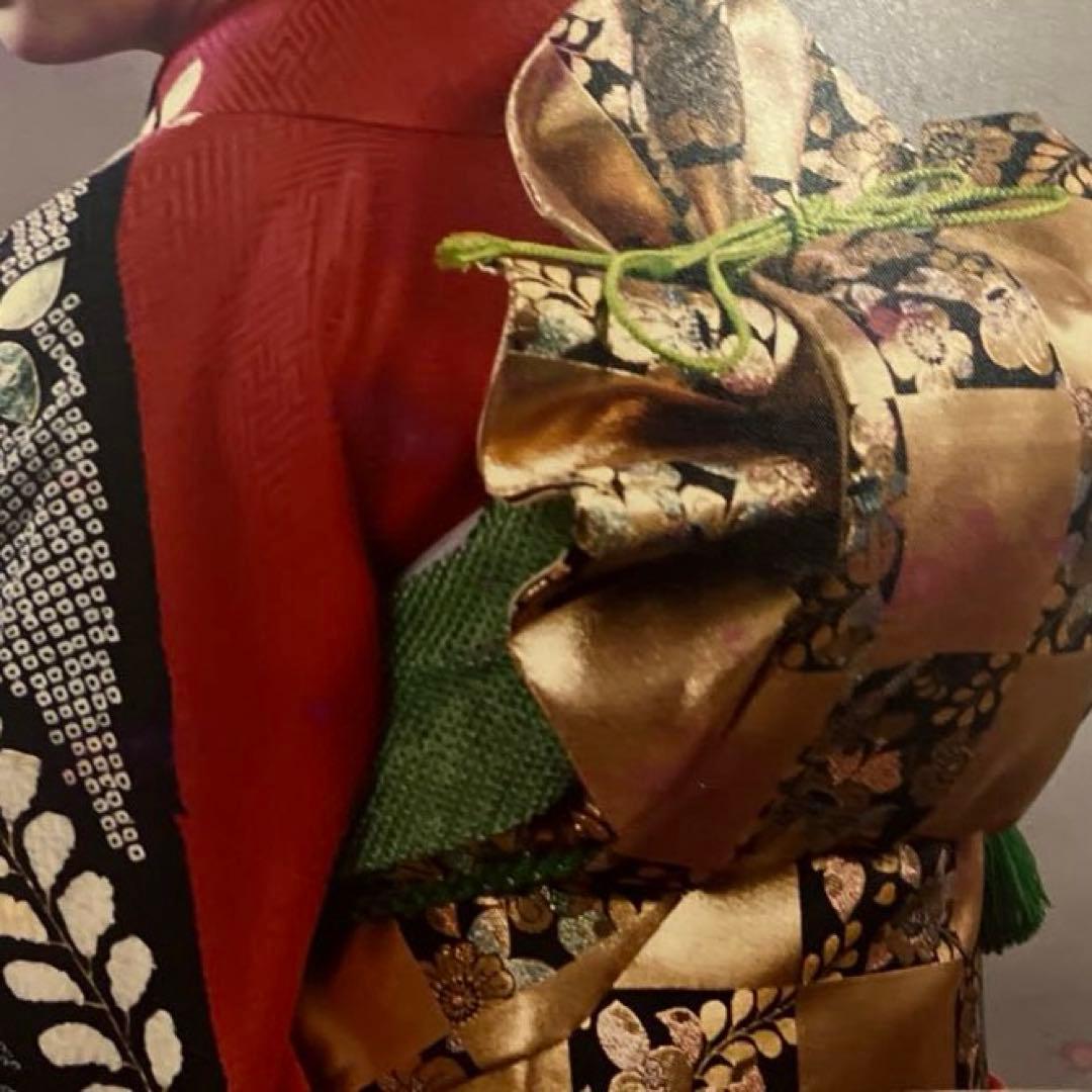 成人式　卒業式　正絹振袖、袋帯セット