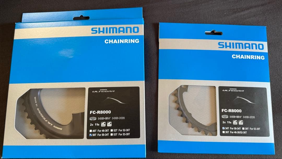 【新品、未使用】シマノ　FC-R8000 チェーンリング　セット 50-34