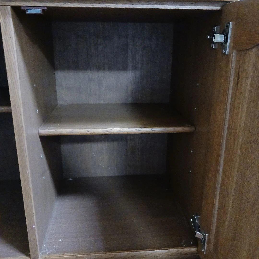 アンティーク レトロ 古家具 茶棚 食器棚 引き戸