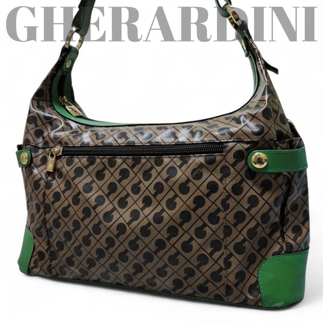 未使用級 ゲラルディーニ トートバック ワンショルダー ソフティ ハーフムーン