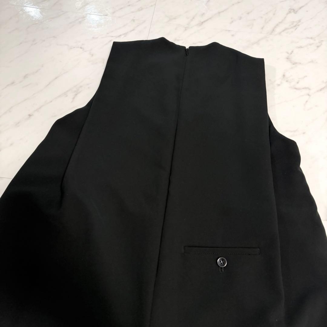 【未使用品】完売品✨️アルアバイル ダブルクロス Vネック オールインワン 黒