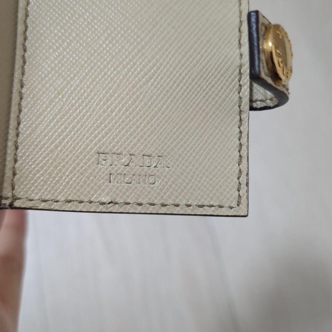 【極美品】PRADA プラダ バッグチャーム キーリング ノートモチーフ