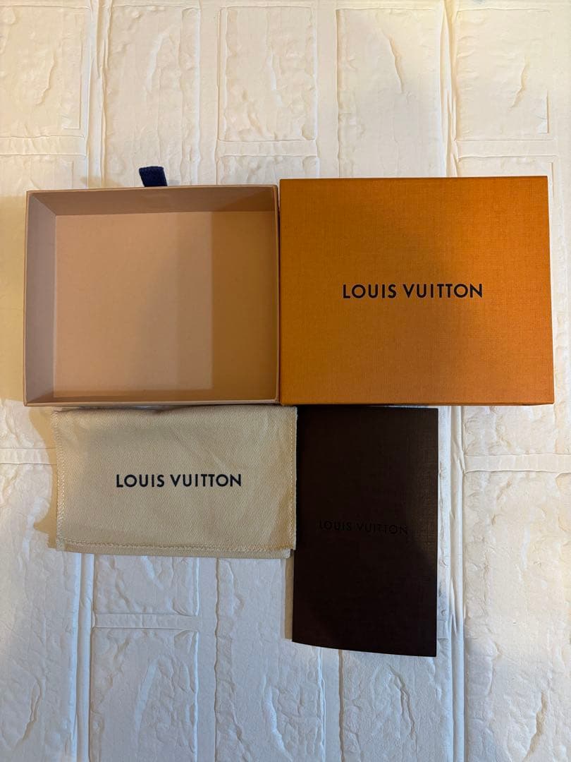 Louis Vuitton 三つ折り財布 ブラウン/レッド⭐️箱・布ケース付き⭐️