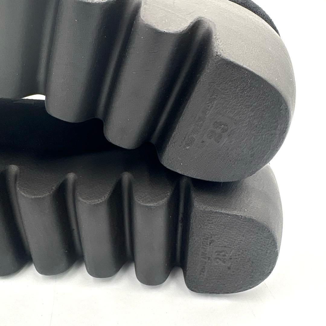 ✨未使用✨ヒルズアヴェニュー ビジュー ウェーブソール【23】ブラック スエード