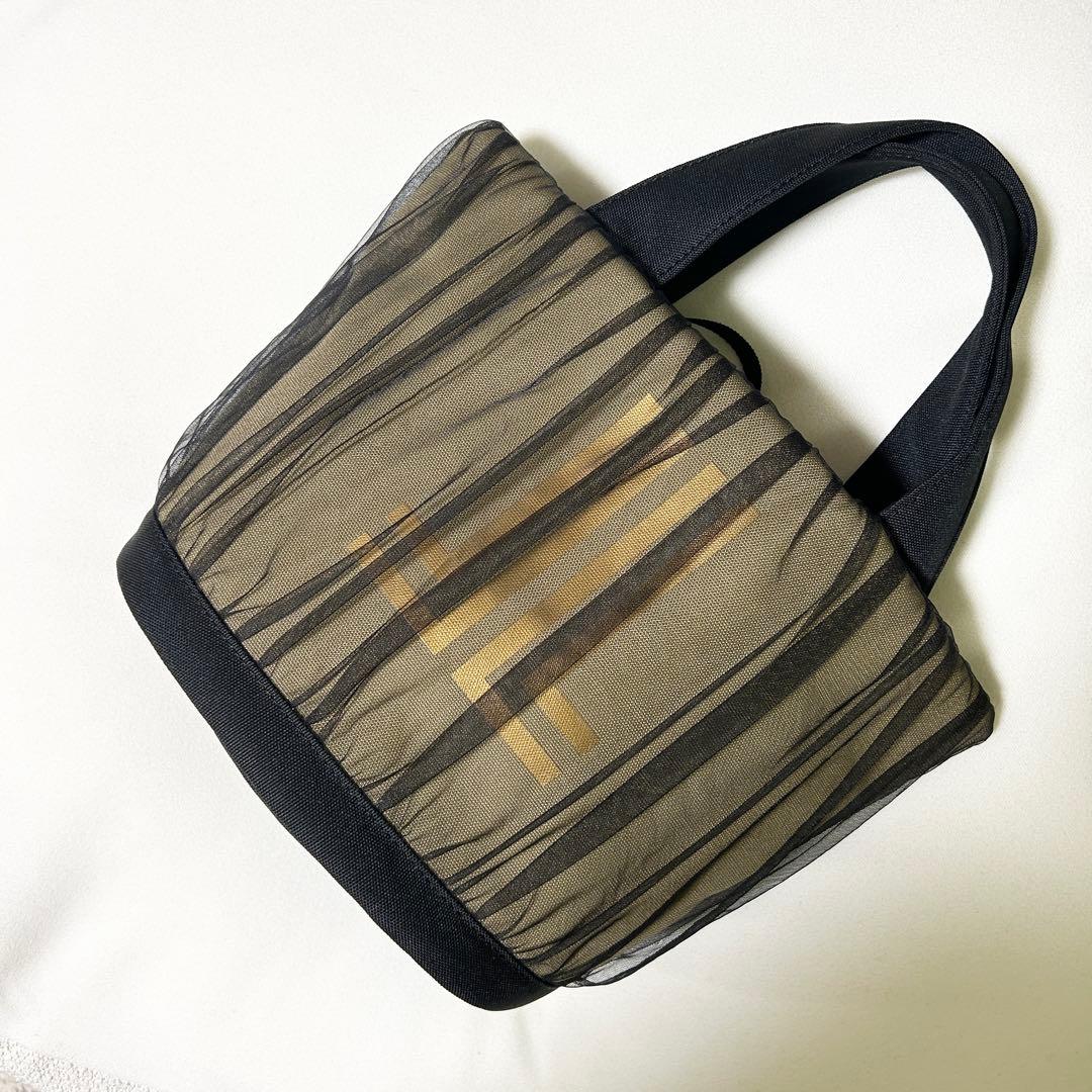 ろーとさん専用　ランバンオンブルー　シアーバックカーキ　トートバッグ