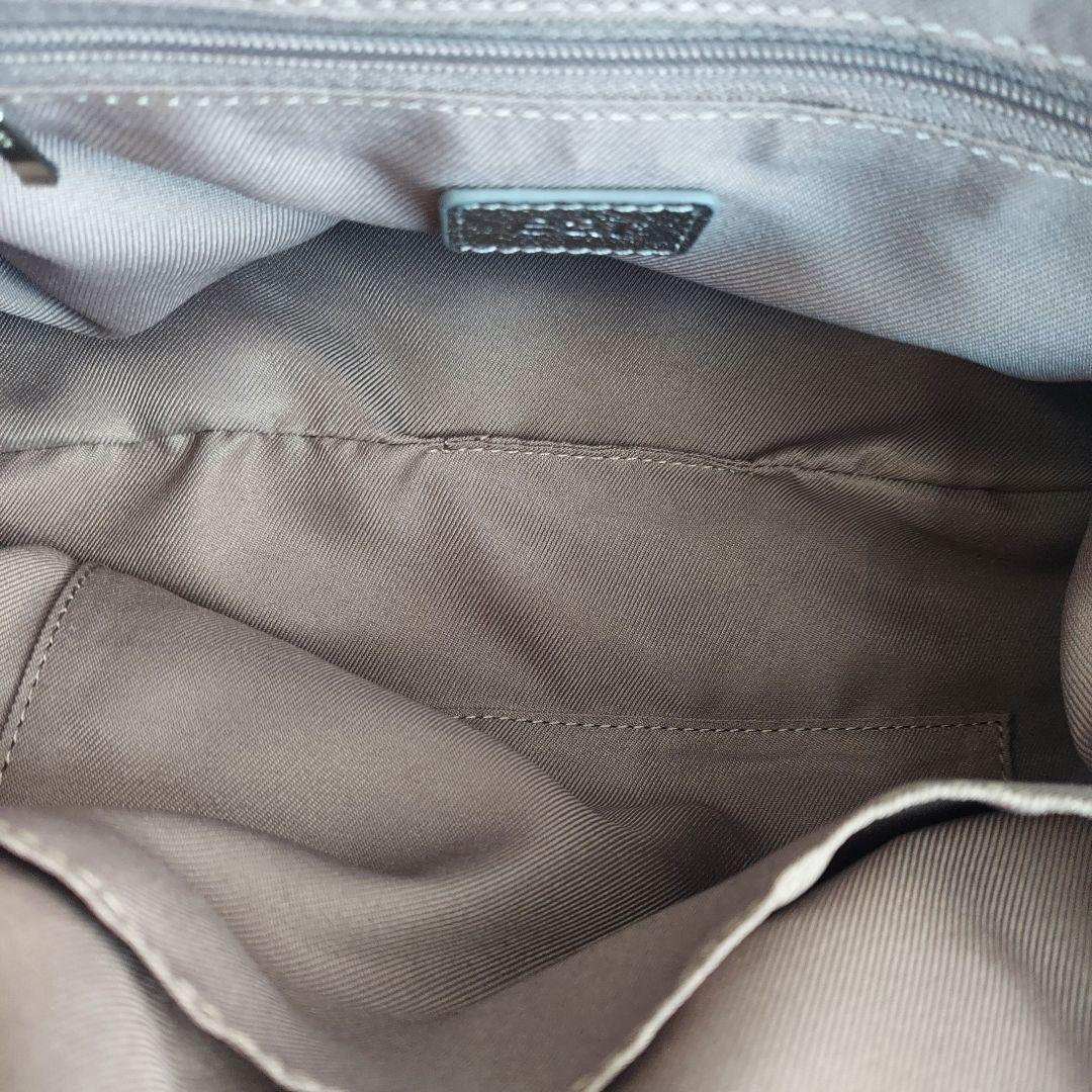 美品✨イアパピヨネ ロング ハンドル ボストン バッグ シルバー