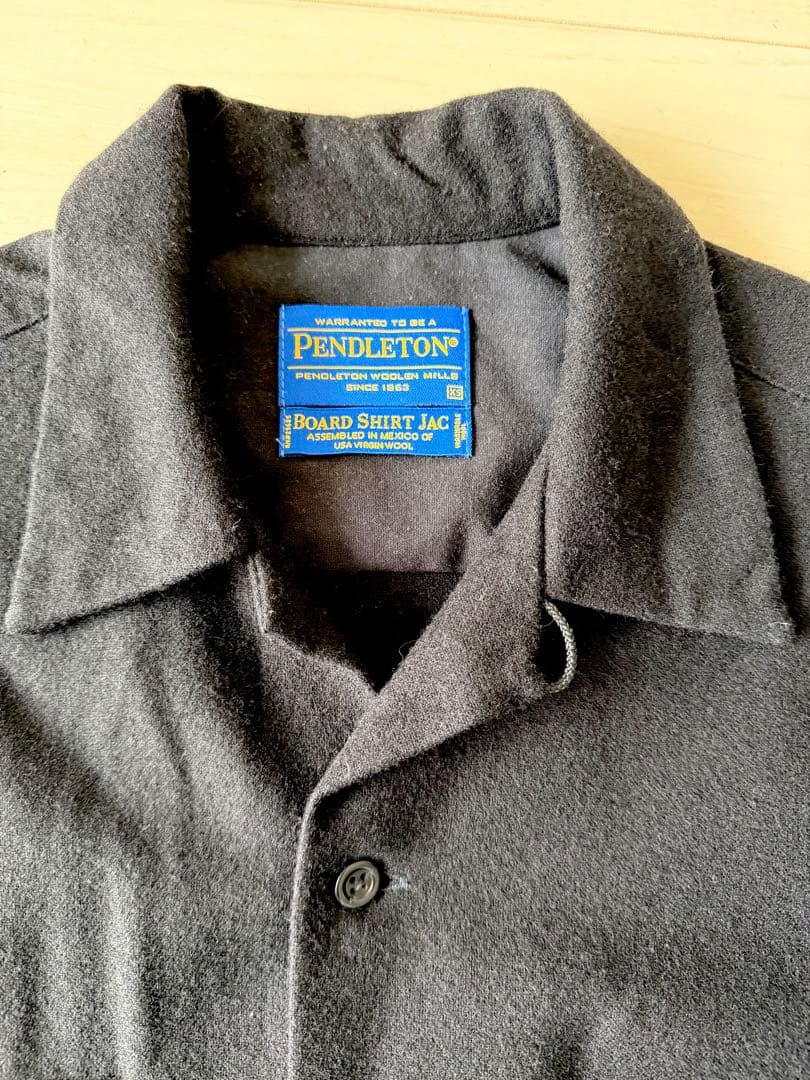 ぱ*た様 重*テ様 Peldelton ペンドルトン　ボードシャツ　黒　無地　U