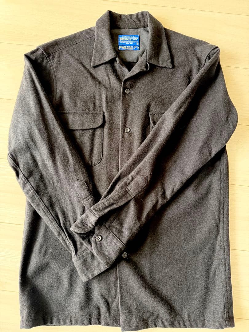 ぱ*た様 重*テ様 Peldelton ペンドルトン　ボードシャツ　黒　無地　U