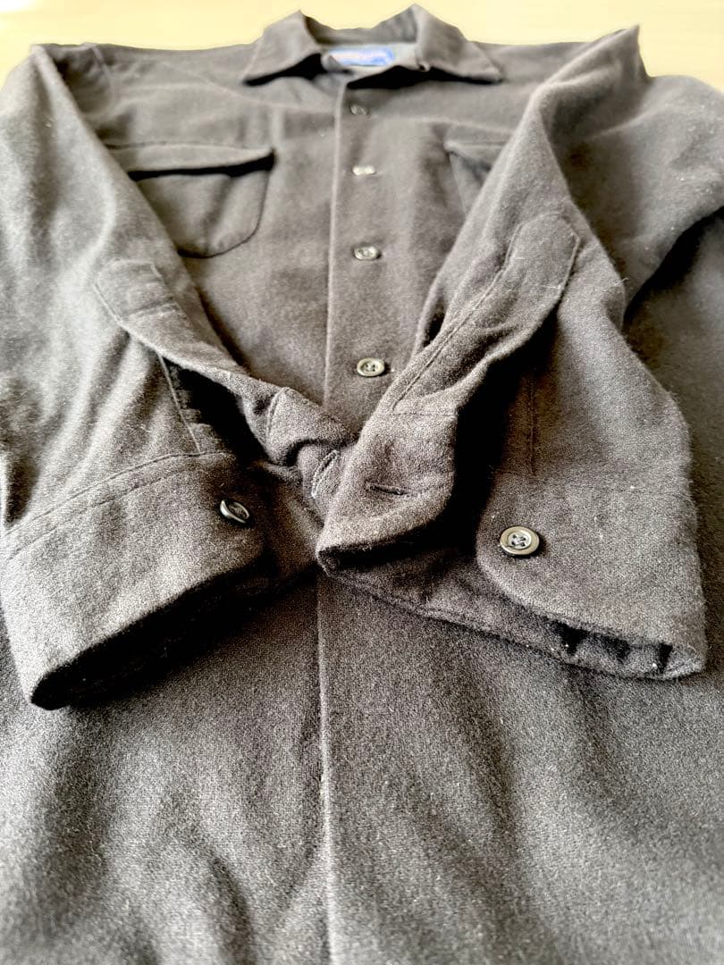 ぱ*た様 重*テ様 Peldelton ペンドルトン　ボードシャツ　黒　無地　U