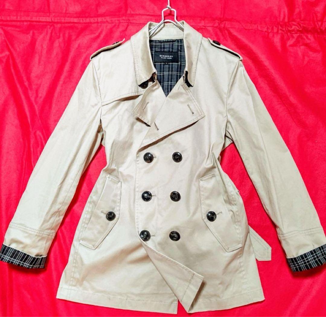 【良品】BURBERRY BLACK LABEL トレンチコート ショート丈