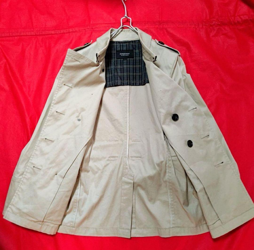 【良品】BURBERRY BLACK LABEL トレンチコート ショート丈