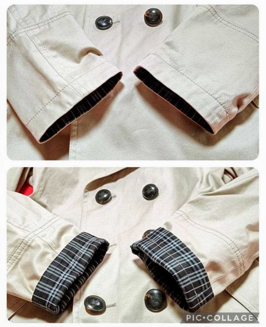 【良品】BURBERRY BLACK LABEL トレンチコート ショート丈