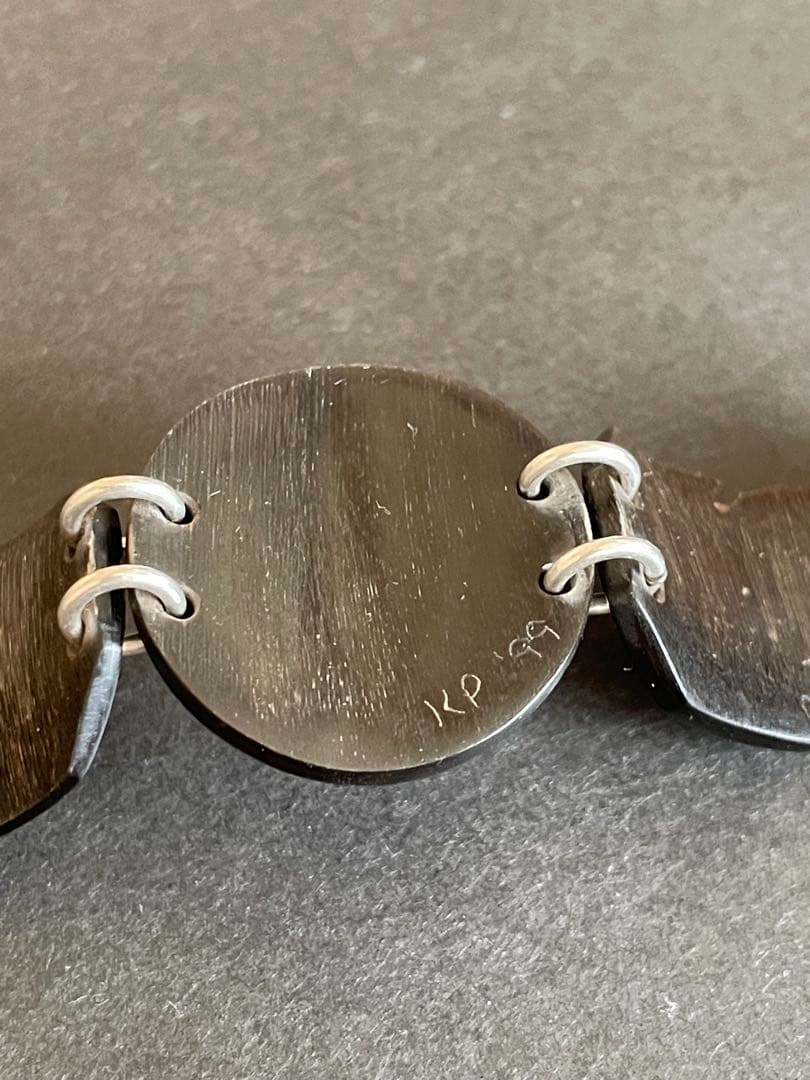 ヴィンテージ ラコタ族 バッファローホーン ブレスレット ターコイズ バングル