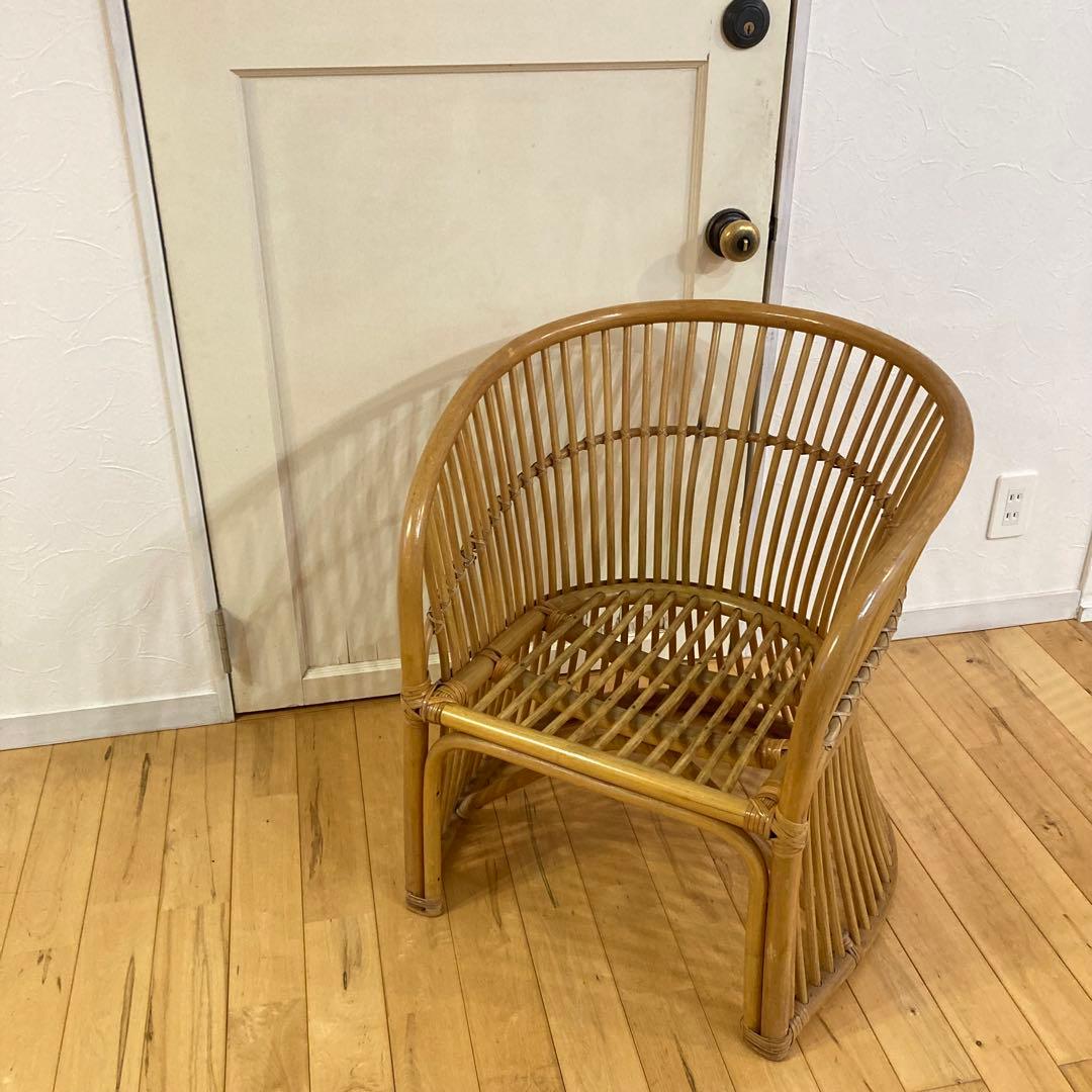 ☆アンティーク☆ ラタン　籐　チェア　古道具