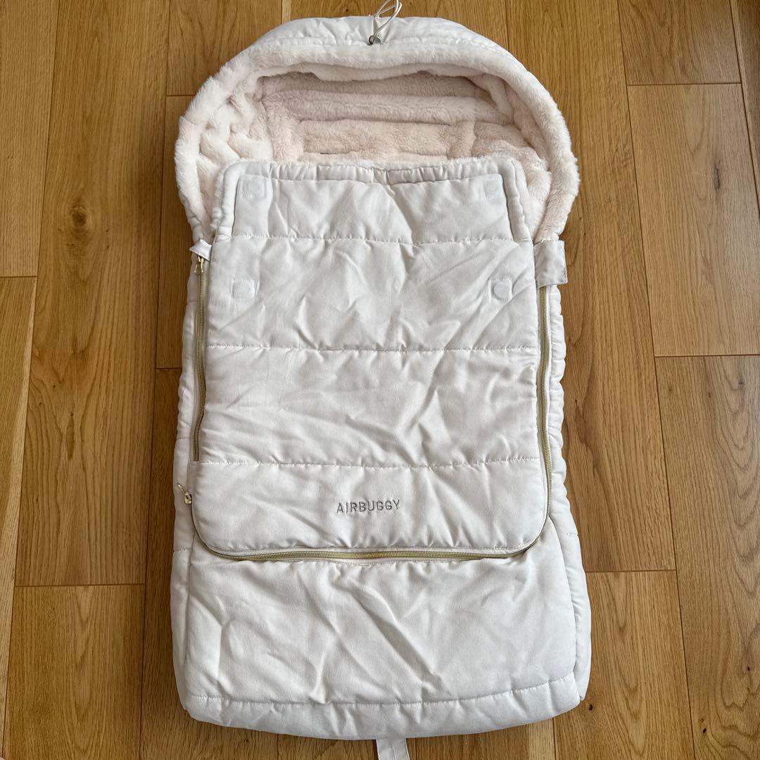 エアバギー　フットマフ　スウェードバニラ