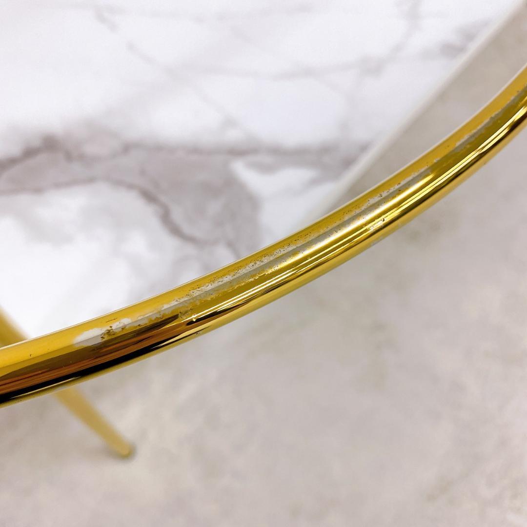 Francfranc レガート コーヒーテーブル L GD×MARBLE ガラス