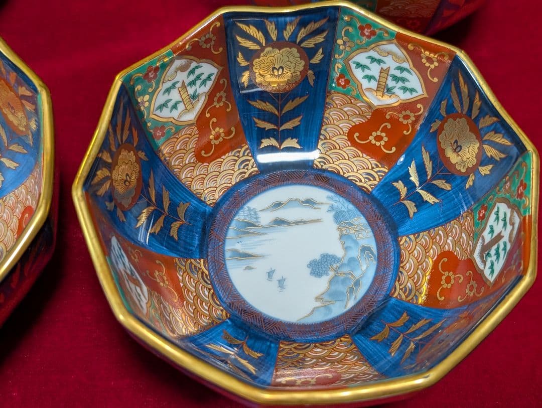 青藍窯　古伊万里　小鉢5客